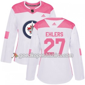 Winnipeg Jets Nikolaj Ehlers 27 Adidas 2017-2018 Wit Oranje Fashion Authentic Shirt - Dames